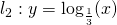 l_2: y=\log_\frac{1}{3}(x)