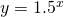 y=1.5^x